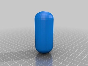 il mio personalizzato parametrico capsula portachiavi 3d print model - Mito3D