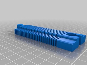 flexible petit train des pistes personnalisé 120mm impression de lit jeu accessoires 3d print model - Mito3D