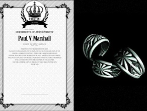 silver ring cincomahao rings fashion jewelery jewellery jewelry jewlery paultini 3d print model - Mito3D