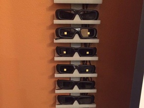 Optoma 3d Brillen aufladen rack v1 - Organisation Standfuß-3d-Brille 3d print model - Mito3D