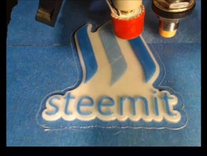 steemit logo 3d printing sign 3d print model - Mito3D