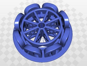 hatchbox spool core 3d Drucker - Zubehör filament holder spool-adapter 3d print model - Mito3D