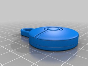 poke ball trousseau ipass carte porte-clés 3d print model - Mito3D