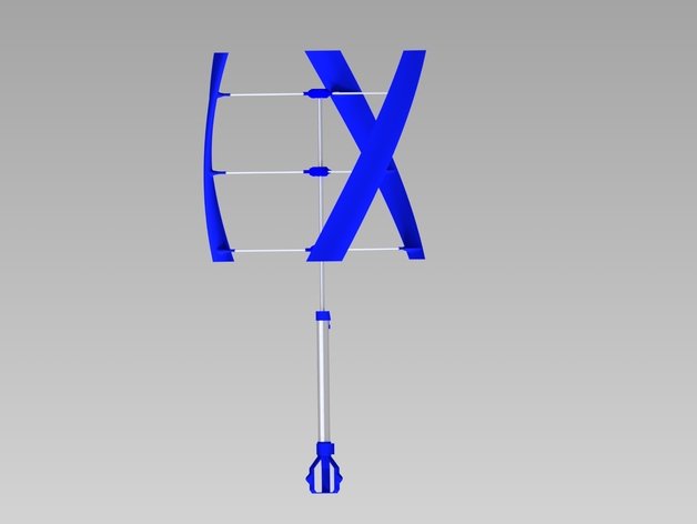 darrieus vawt wendels outros o dínamo a energia verde rotor sustentabilidade vertical, turbina de vento moinho 3D print model - Mito3D