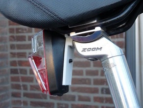 saddlelight mount 3d printing bikepart 3d print model - Mito3D
