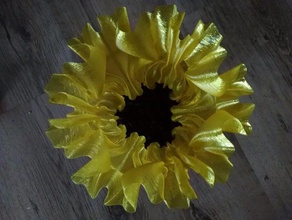 fluid-Blumenvase Flüssigkeit Blumentopf Skulpturen Korkenzieher Blumen hohle vase spiral drucken twisted Vasen 3d print model - Mito3D
