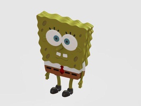 sponge bob sculture spongebob 3d print model - Mito3D