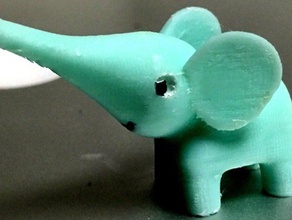 chibizoulittle Elefanten - Spielzeug Spiel Zubehör Kinder Buch Stofftier 3d print model - Mito3D