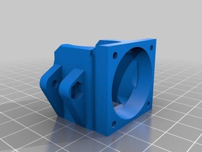 fan holdermount duct e3d v6 kossel printer accessories mount 3d print model - Mito3D