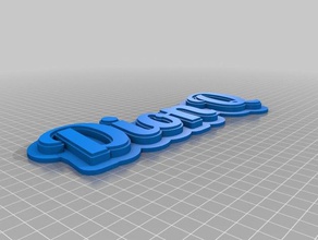 dion Schlüsselanhänger angepasst 3d print model - Mito3D