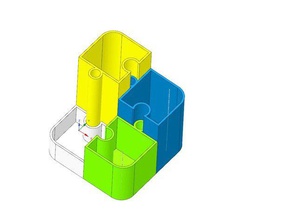 pencil box organization holder organizer pencils pens 3d print model - Mito3D