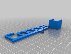 cooper shelf talker organization customized 3d print model - Mito3D
