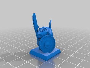 rat warrior 3d printing 28mm scale dnd dungeon dungeons dragons miniature miniatures mouse shield spear tabletop wargame wargaming warhammer fantasy 3d print model - Mito3D