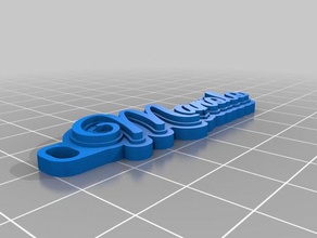 manolo llaveros personalizado 3d print model - Mito3D