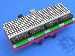 arduino uno 8x8 led de la matriz electrónica leds 3d print model - Mito3D