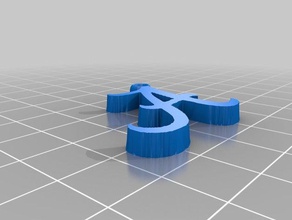 Universität alabama Skript Schlüsselanhänger roll tide 3d print model - Mito3D