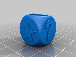 6 sided game die 3d printing 3d print model - Mito3D
