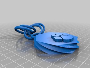 Kaplan kolye medalion 3d baskı 3d print model - Mito3D
