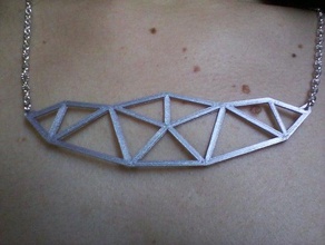 triangle pendentif de collier bijoux 3d print model - Mito3D