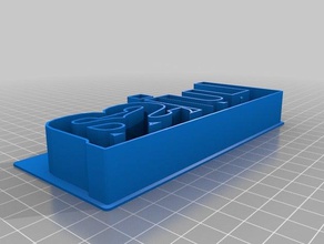 meine angepasste custom-text-cutter Küche Essen 3d print model - Mito3D