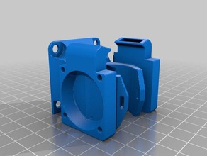e3d-v5 fanduct flsun delta printer parts 3d print model - Mito3D