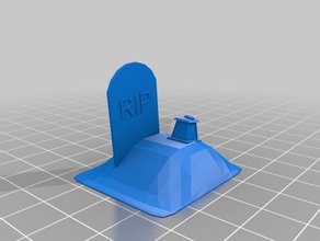head stone2 decor halloween headstone tombstone 3d print model - Mito3D