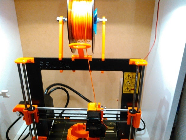 mk2 filament titulaire guide 3d de l'imprimante accessoires openscad prusa i3 3D print model - Mito3D