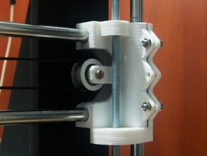 cinghia puleggia migliorata i3 asse x, fase 3d la stampante parti 624 del cuscinetto personalizzato 3d print model - Mito3D