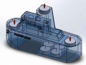 maker Boot-Kerze-Halter Dekor barco boot candelabro Kerzenhalter porta vela velas Schiff Teelicht Tee-Licht vene 3d print model - Mito3D