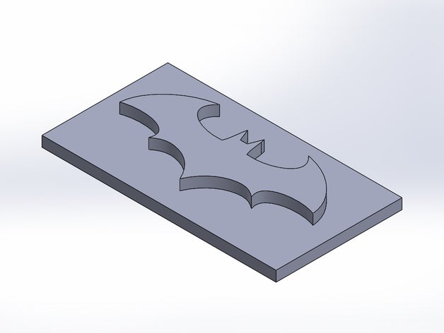 batman logo 3d printing 3D print model - Mito3D