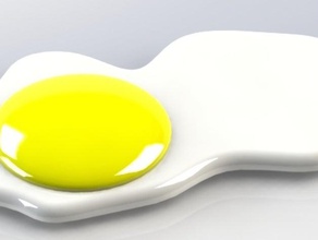 kızarmış yumurta mutfak yemek frito yumurta, 3d print model - Mito3D