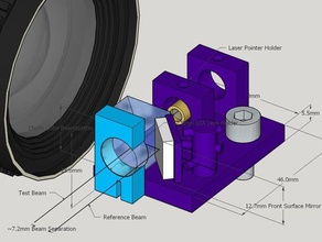 charlies bath-interferometer Physik Astronomie Laser Optik bench 3d print model - Mito3D