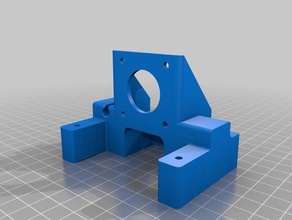 updated e3d direct drive bracket flashforge creator pro printer extruders v6 3d print model - Mito3D