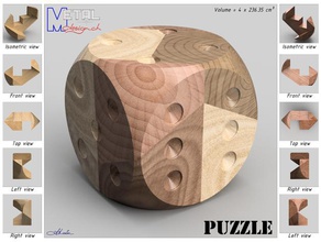 puzzle cube puzzles box 3d print model - Mito3D