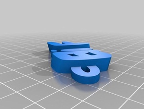 elif keychains customized 3d print model - Mito3D