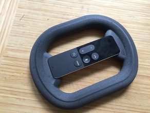 apple tv 4 remote super minimalistic steering wheel toy game accessories 3d print model - Mito3D