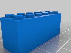 6x2 ladrillo de lego la construcción los juguetes personalizado 3d print model - Mito3D