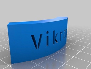 vikram chachu etiket işaretler logoları özelleştirilmiş 3d print model - Mito3D