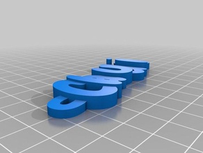 llavero de claudia organización personalizado 3d print model - Mito3D