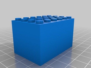 6x4x3 lego-brick construction toys customized 3d print model - Mito3D