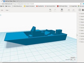 bateau à moteur v13 3d l'impression 3d print model - Mito3D