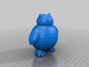 snorlax 3d de l'impression pokemon 3d print model - Mito3D