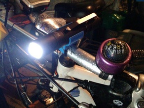bike mount 24mm flashlight aka blf a6 astrolux s1 sport outdoors banggood bright cheap fahrrad holder handlebar licht 3d print model - Mito3D