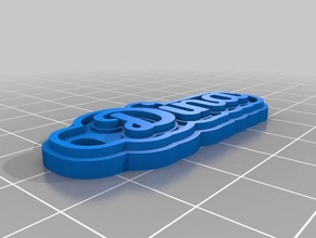 dina keychains customized 3d print model - Mito3D
