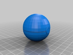 pokeball 3d baskı pokemon 3d print model - Mito3D