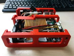 openframe miniitx computer case mini itx 3d print model - Mito3D