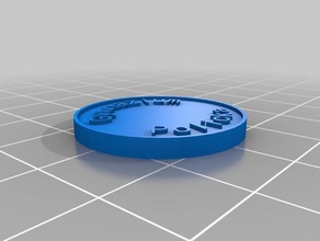 gymnazium pièce de monnaie les pièces badges personnalisé 3d print model - Mito3D