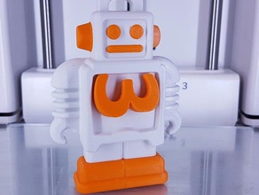 ulti3ot female signs logos robot ultibot ultimaker ultimaker3 3 3d print model - Mito3D