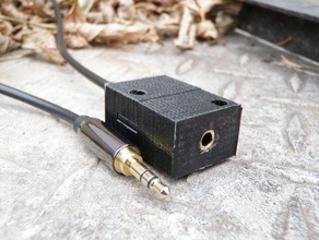 fospower 35mm, cabo de montagem do bloco tomada fêmea áudio 3d print model - Mito3D