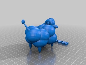 mareep 3d la stampa pokemon pecore 3d print model - Mito3D
